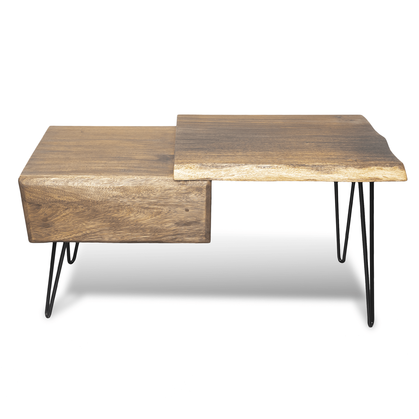 Solid Wooden Bed Side Table – Two Step Design - Image 3