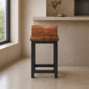 Custom Made Live Edge Bar Stool With BUMP