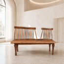 Live Edge Centipede Wooden Bench