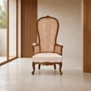 Solid Wood Maharaja Chair – Cane Back Royal Comfort