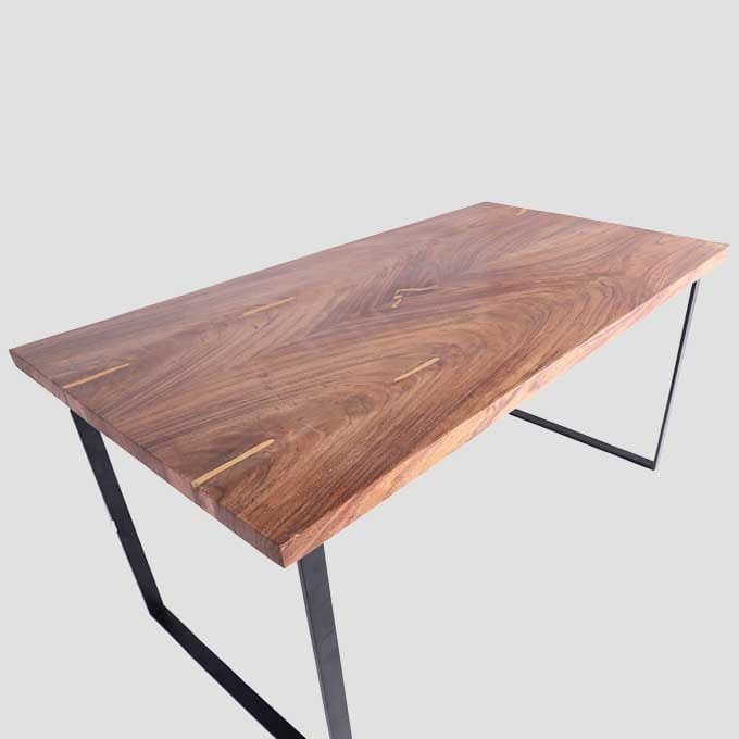 Solid Wooden Bookmatch Table - Image 3