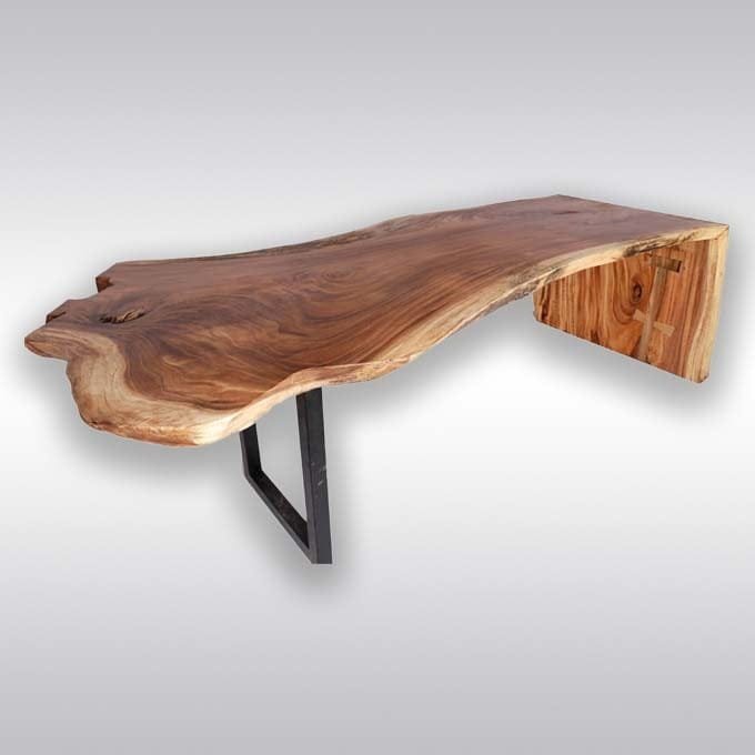 Live Edge Drop Down Dining Table - Image 2