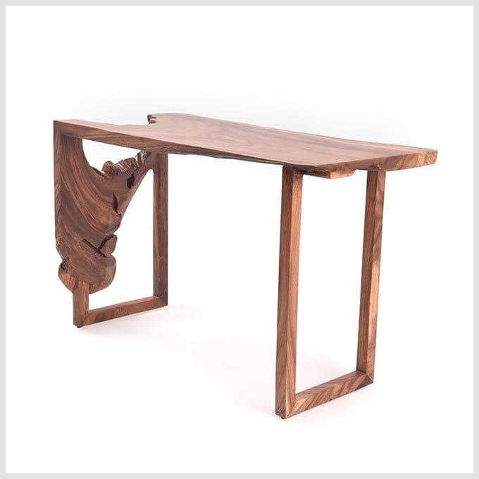 Live Edge Drop Down Study Table - Image 5