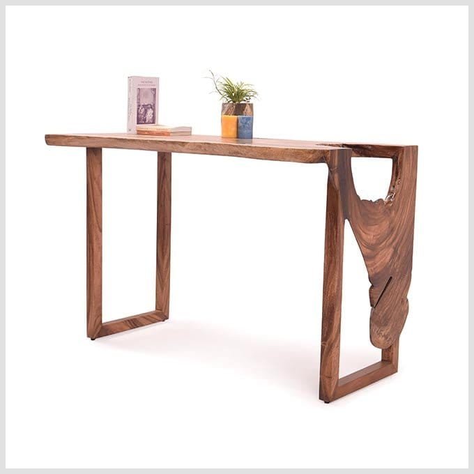 Live Edge Drop Down Study Table - Image 4