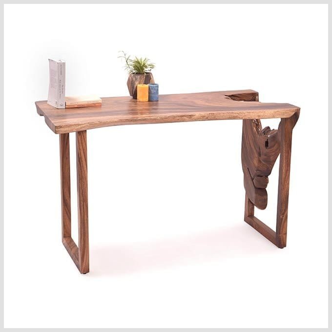 Live Edge Drop Down Study Table - Image 3