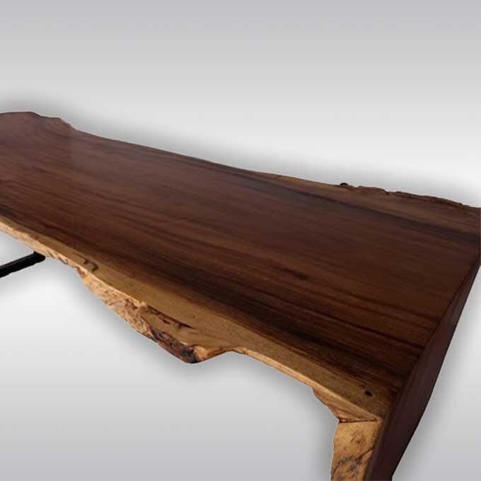 Live Edge Rustic Drop Down Table - Image 4