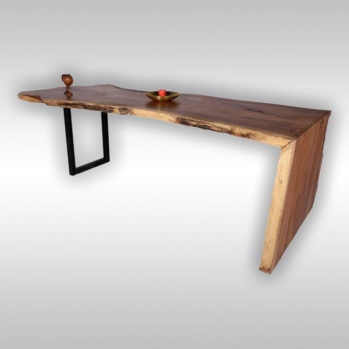 Live Edge Rustic Drop Down Table - Image 2