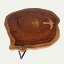 Live Edge Flying Eagles Coffee Table
