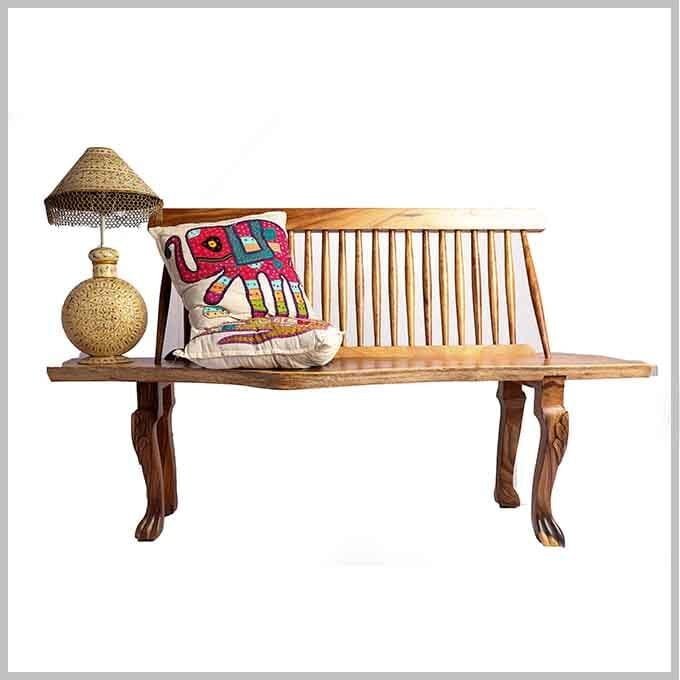 Custom Live Edge Balcony Bench
