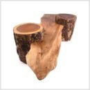 Live Edge Log Behold Garden Bench