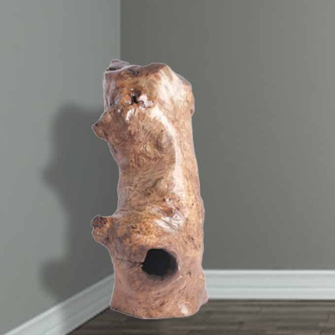 Live Edge Log Lamp Enlightenment Design