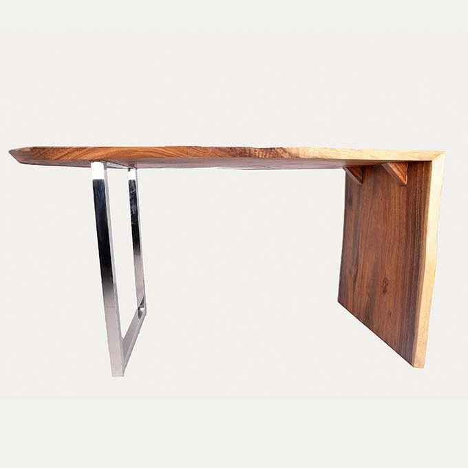 Epoxy Resin Ocean Bar Table - Live Edge Wood - Image 3