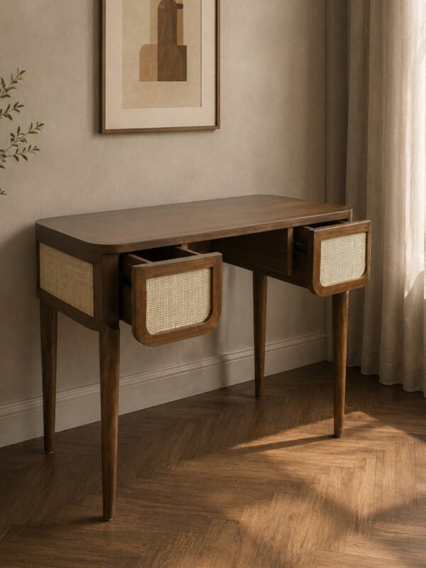 Solid Wooden Cane Master Study Table