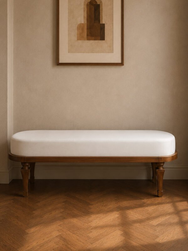 Custom Made Solid Wooden Oval Lounger Sofa