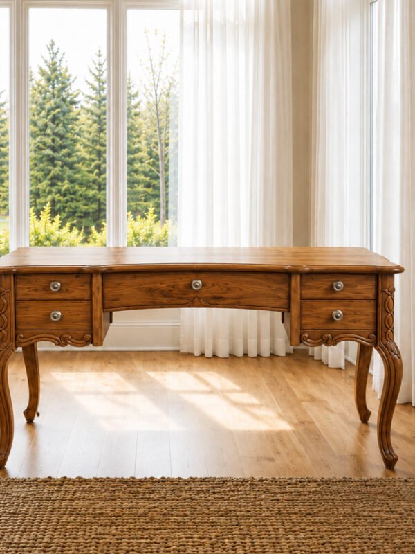 Solid Wooden Mid Centuried Study Table