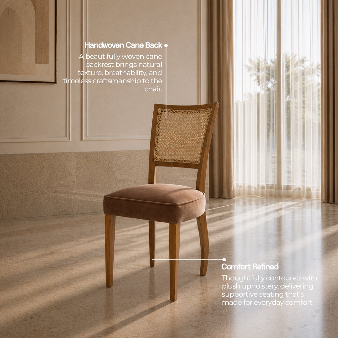 Solid Wooden Cane He Cane Chair - Image 3