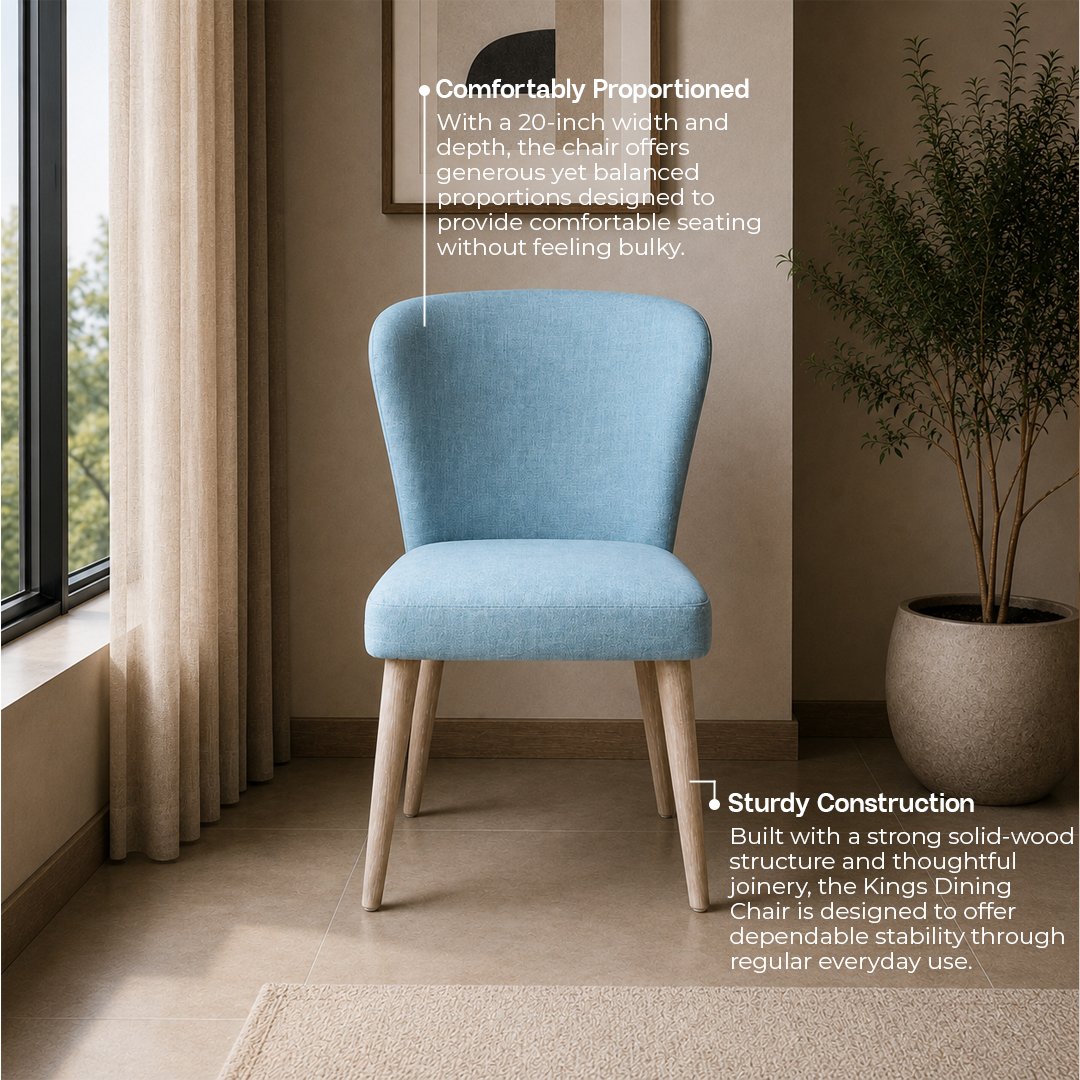 Custom Made Wooden Kings Dining Chair - Image 2