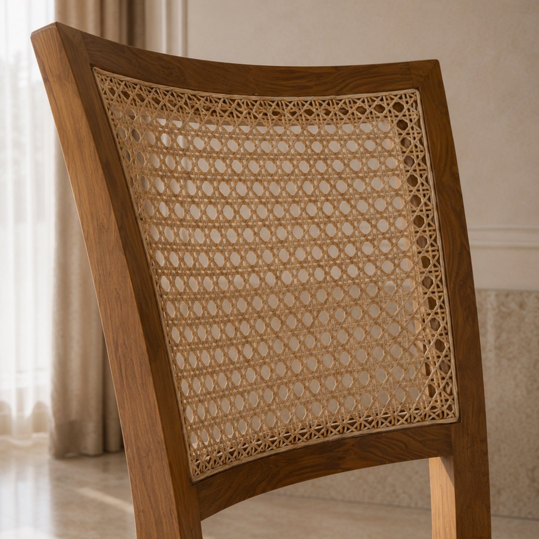 Solid Wooden Cane He Cane Chair - Image 4