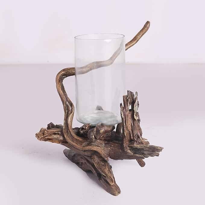 Custom Made Live Edge Candle Stand Driftwood Decor - Image 3