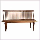 Live Edge Spiral Leg Park Bench