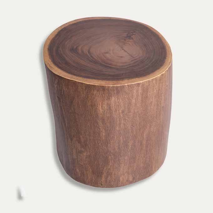 Live Edge Stump Table with Wheels – East Indian Walnut - Image 2