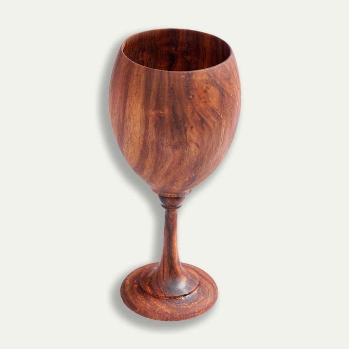 Handcrafted Wooden Wine Glass